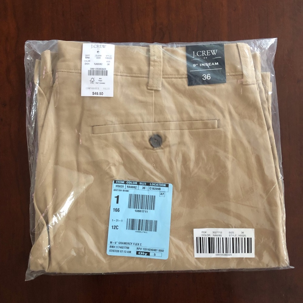 NWT J. Crew Men’s Gramercy Flex Shorts